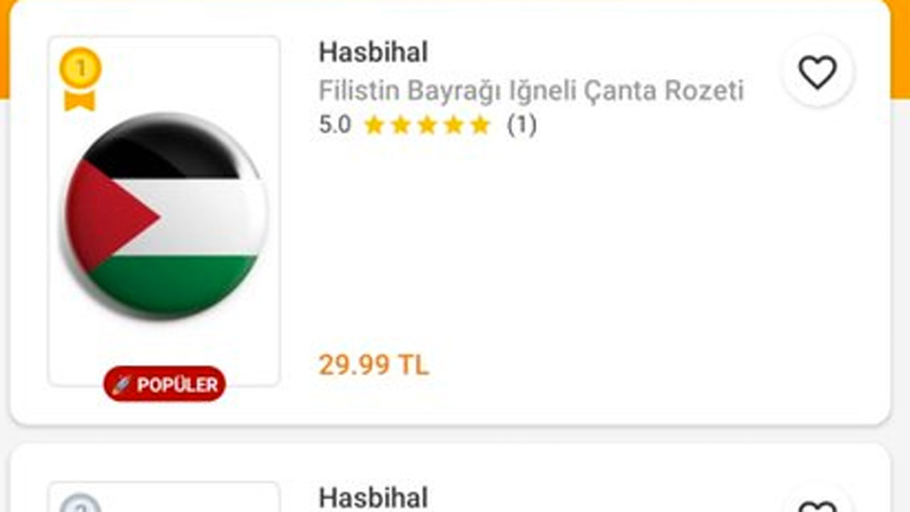 Trendol Filistin temalı ürünleri uygulamadan kaldırdı mı? Trendyol'dan açıklama geldi