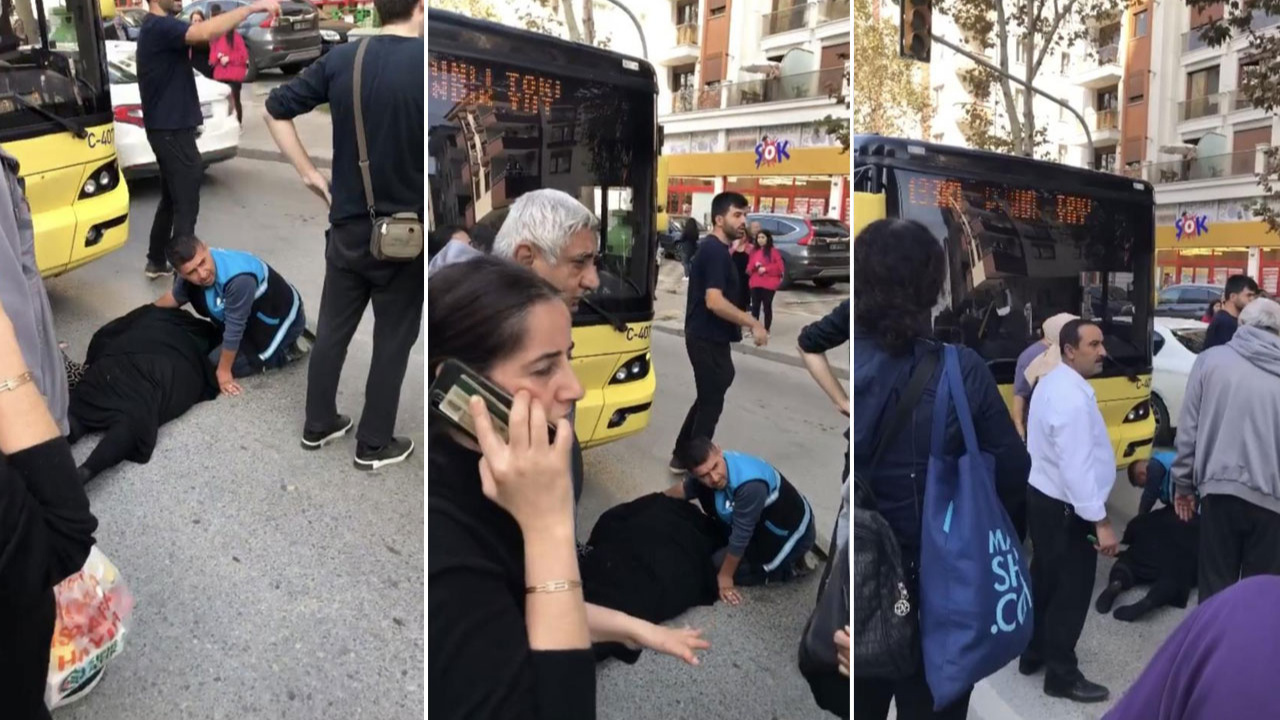 İstanbul'da belediye otobüsü yayaya çarptı!