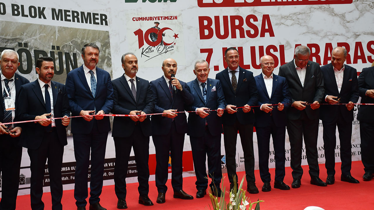 Bursa 7. Uluslararası Blok Mermer Fuarı başladı