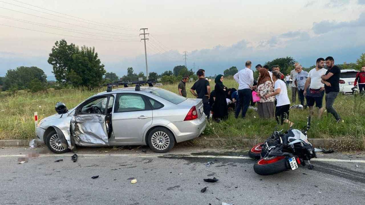 Balıkesir'de otomobille çarpışan motosikletin sürücüsü öldü