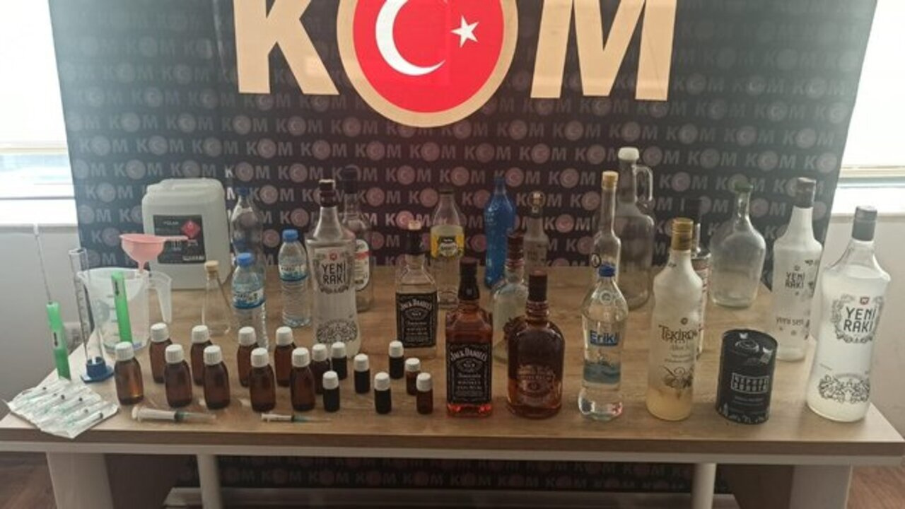 İstanbul'da 15 milyon liralık sahte içki operasyonu