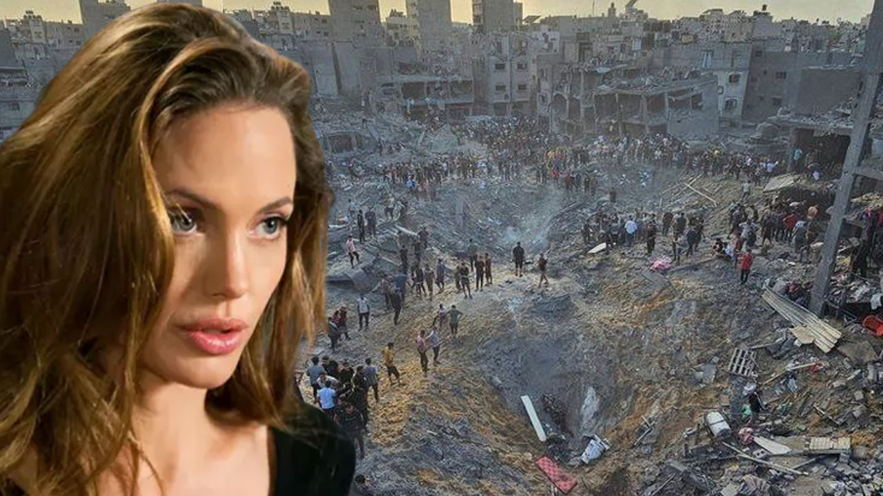 Angelina Jolie isyan etti! Gazze açık hava hapishanesiydi toplu mezara döndü