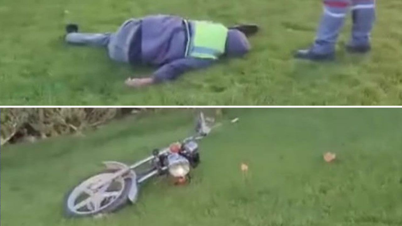 Motosiklet iki parçaya bölündü, sürücüsü hayatını kaybetti!