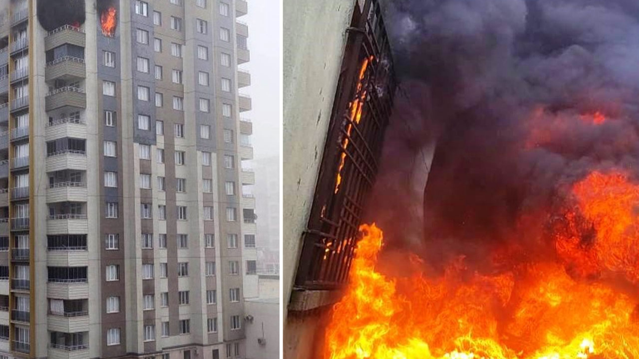 Batman’da 15 katlı binada korkutan yangın!