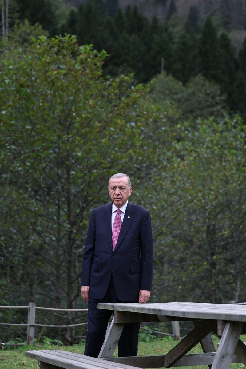 Cumhurbaşkanı Erdoğan, Ayder Yaylası'nda incelemelerde bulundu