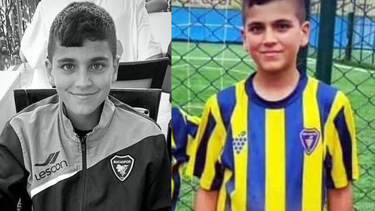 Bucaspor forması giyen 13 yaşındaki Eymen'in acı sonu