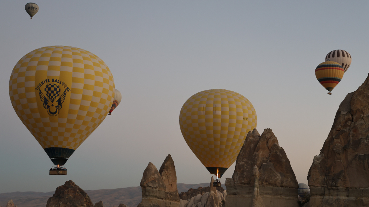 Kapadokya’yı 550 bin turist kuş bakışı izledi