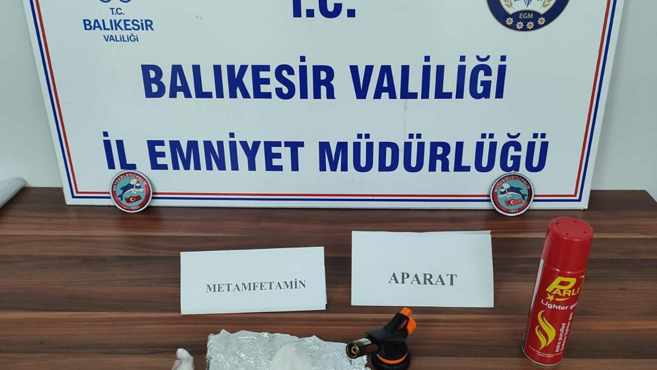 Balıkesir'de çalmayan korna uyuşturucuyu ele verdi