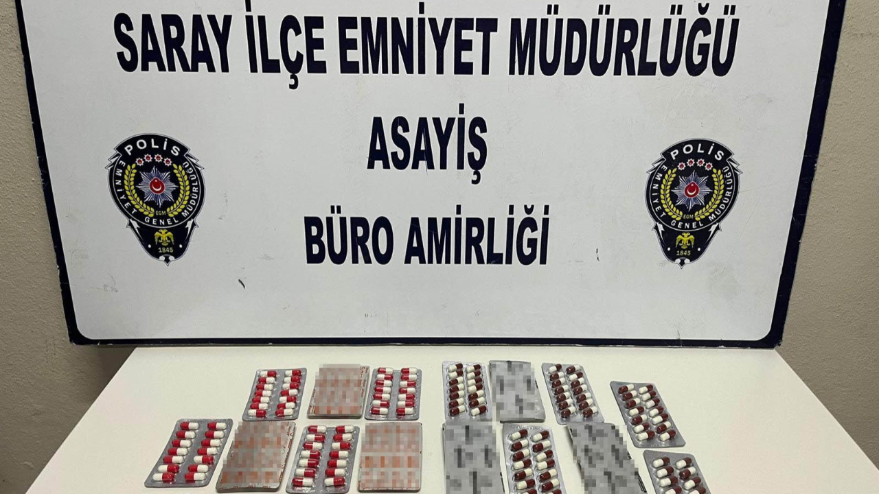 Tekirdağ Saray'da 301 adet uyuşturucu hap ele geçirildi