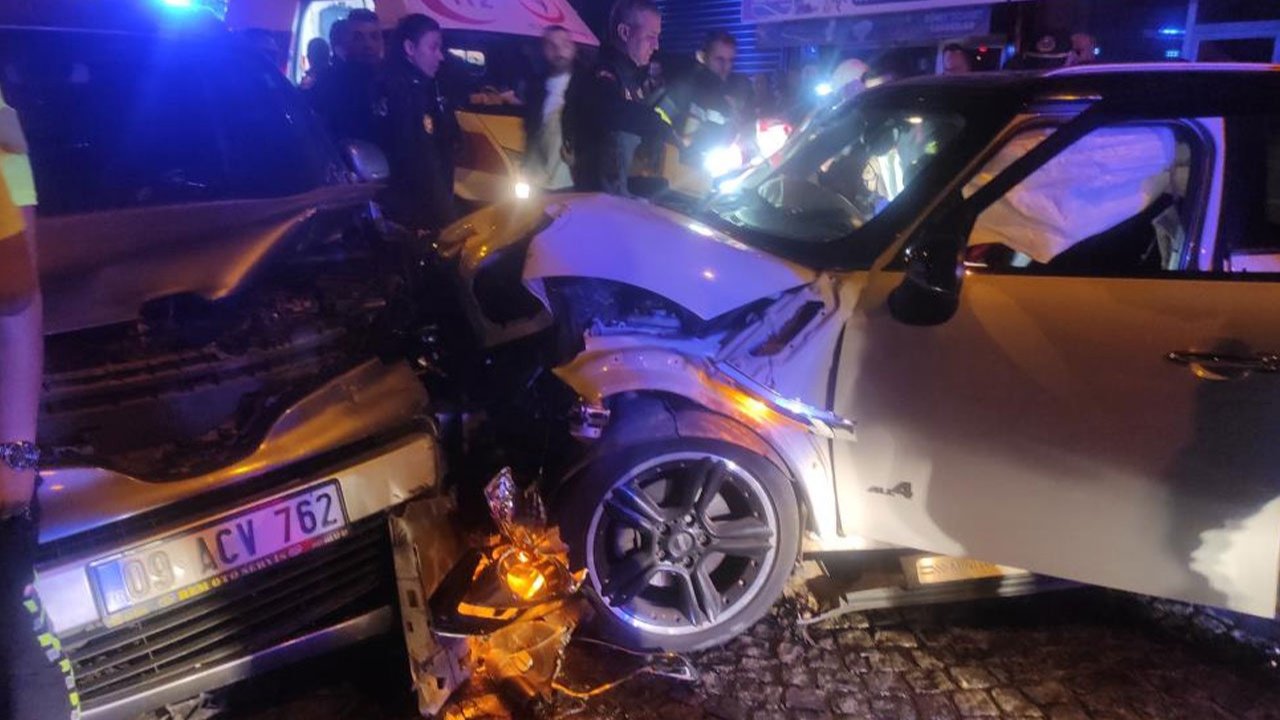 Aydın'da polis aracı trafik kazasına karıştı: 1'i polis 3 yaralı!