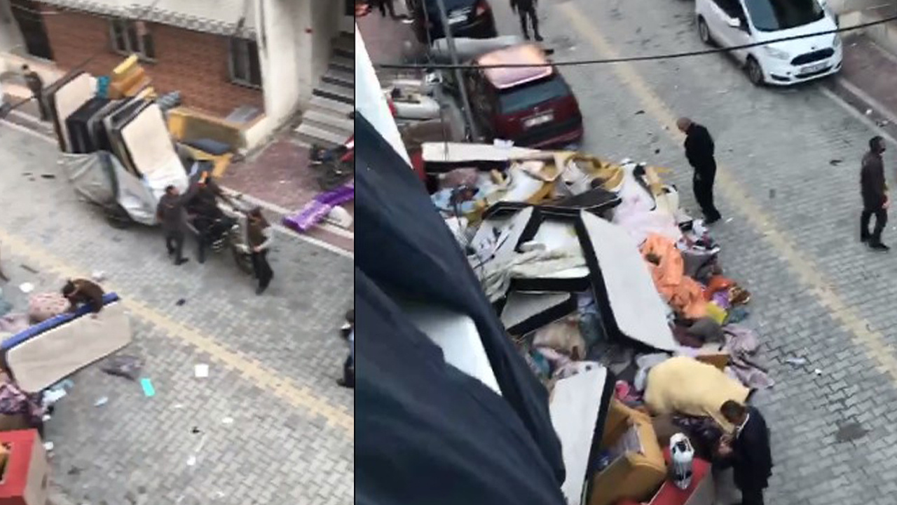 Esenyurt'ta onlarca yatağın ve ranzanın çıktığı binayı gören vatandaşlar şok oldu