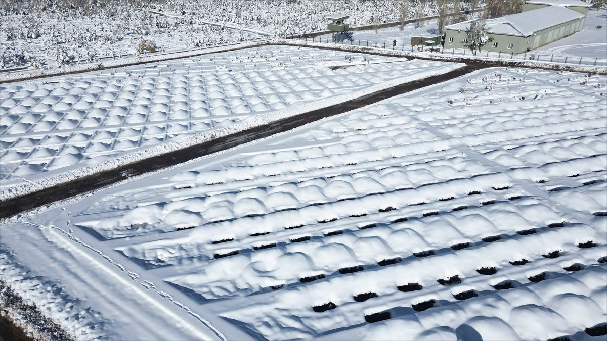 Erzurum'da 600 mezar yeri açıldı! Kara kış gelmeden yapıldı