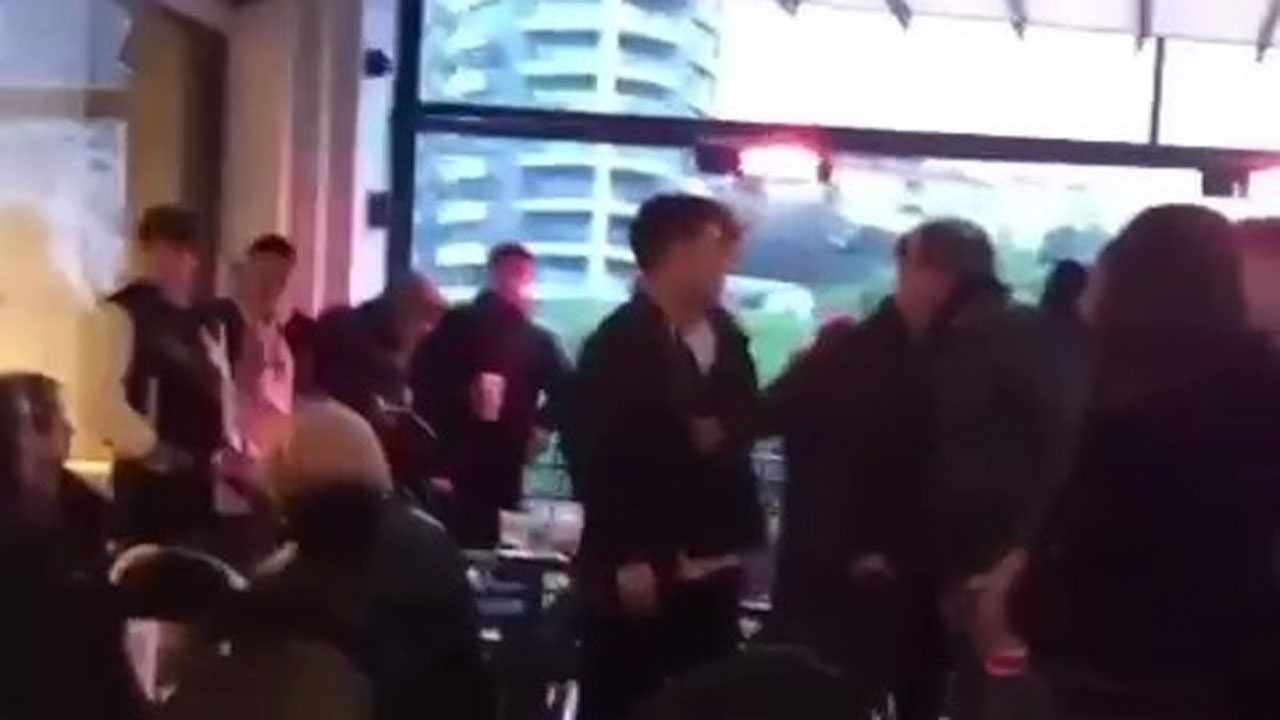 Kadıköy'de Starbucks'ta İsrail protestosunda kavga