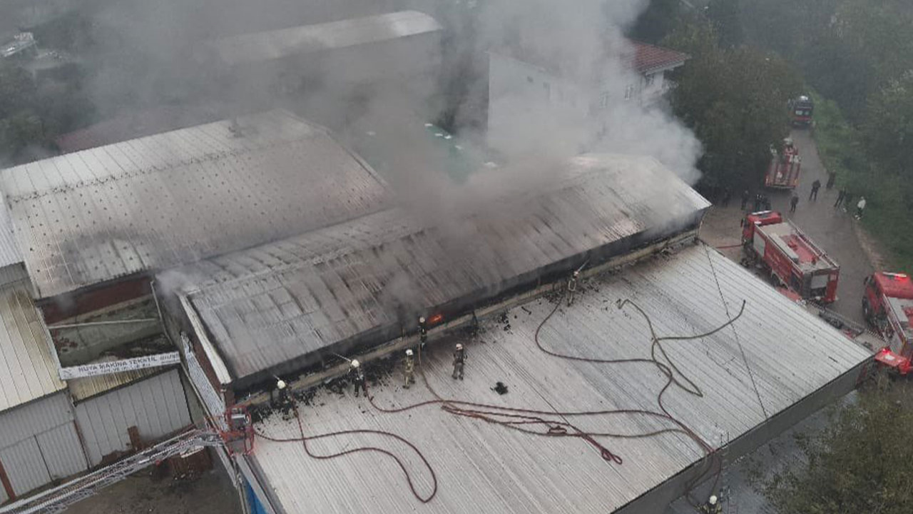 Bursa'da sünger fabrikasında yangın çıktı!