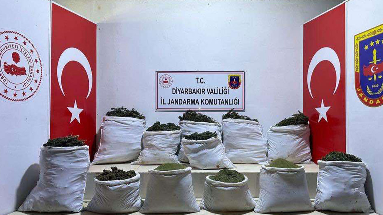 Diyarbakır'da 312 kilogram esrar ele geçirildi!
