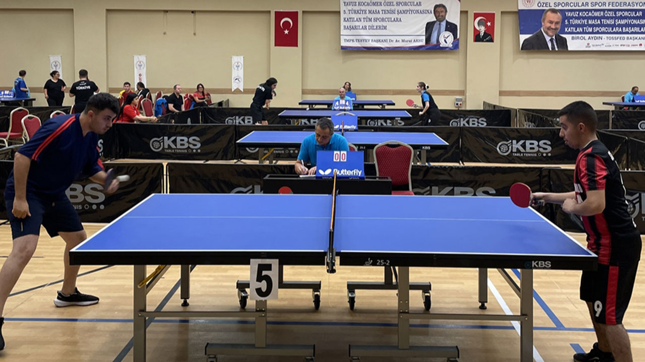 Yavuz Kocaömer Özel Sporcular Türkiye Masa Tenisi Şampiyonası başladı