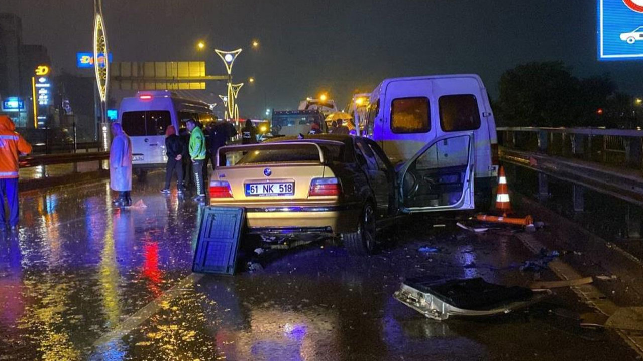 Kocaeli'de zincirleme trafik kazası: 1 ölü, 5 yaralı!