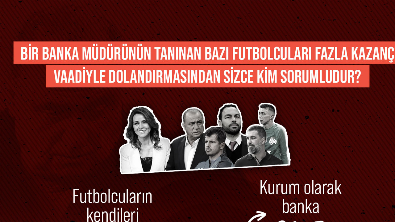 Seçil Erzan olayında kim sorumlu futbolcular mı banka mı Seçil Erzan mı? Anket sonuçları şaşırttı