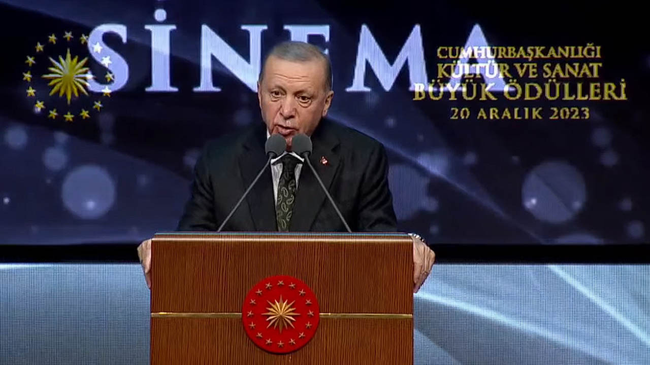 Cumhurbaşkanı Erdoğan, Kültür Sanat Büyük Ödülleri Töreni'nde Gazze'yi unutmadı: 2024 zalimin ceza aldığı yıl olacaktır