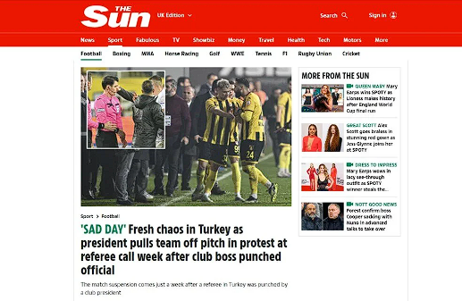 İstanbulspor'un maçtan çekilmesi dünya basınında: Türkiye'de çılgın sahneler!
