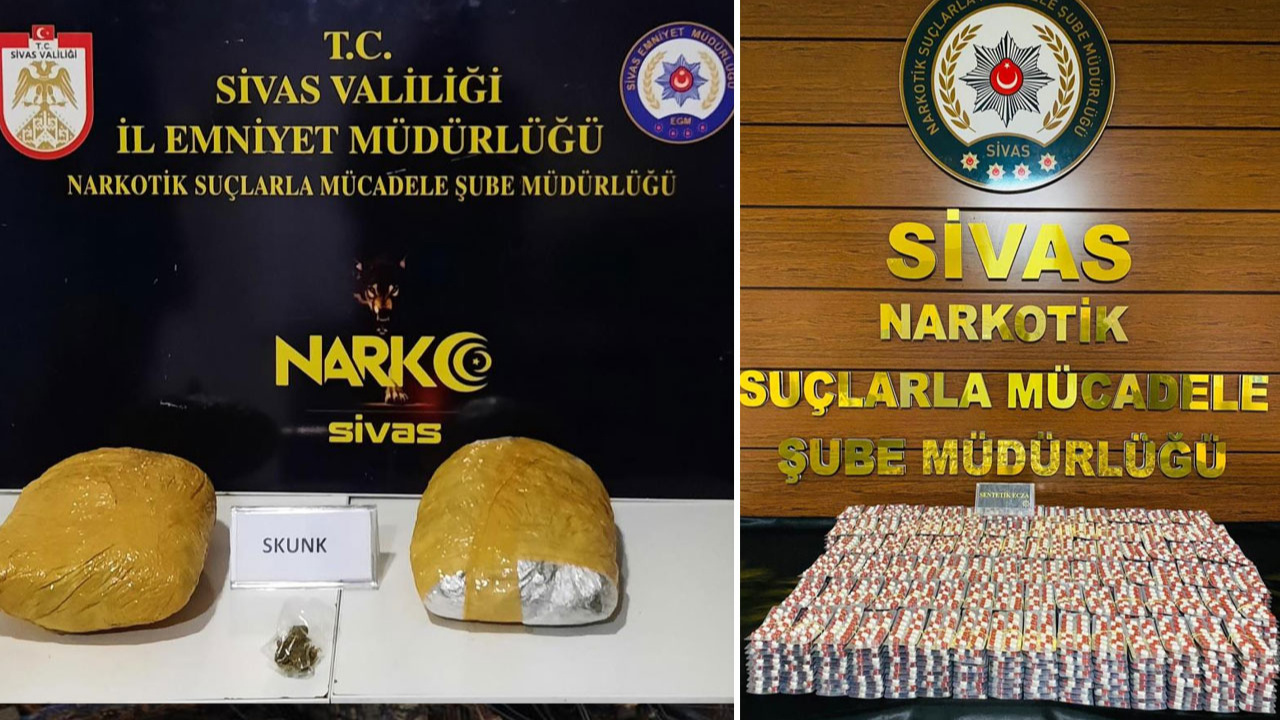 Sivas'ta uyuşturucu madde operasyonu: 5 tutuklu