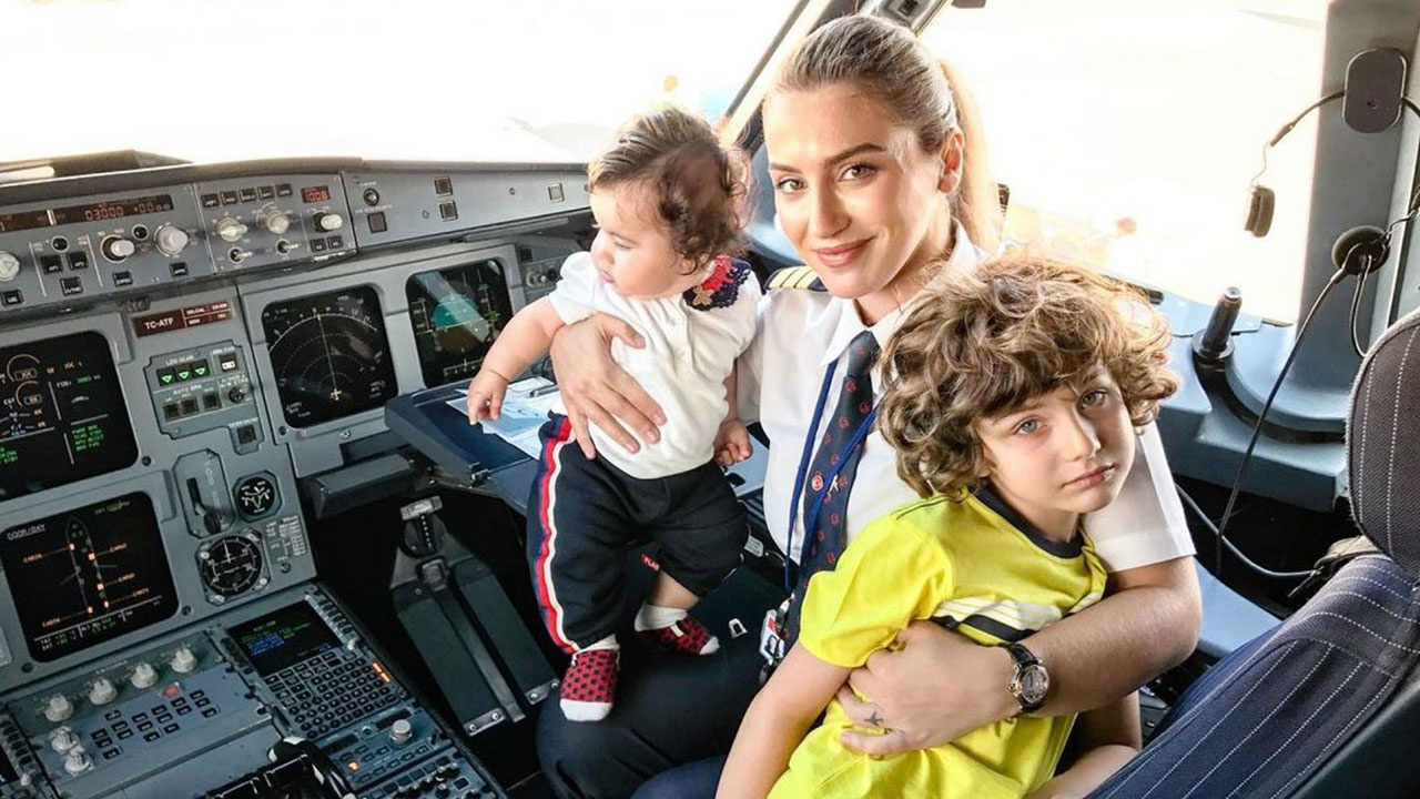 Kaptan'ın eşi 'kaptan pilot' oldu! Hem 3 çocuk doğurup büyüttü hem de kariyer yaptı