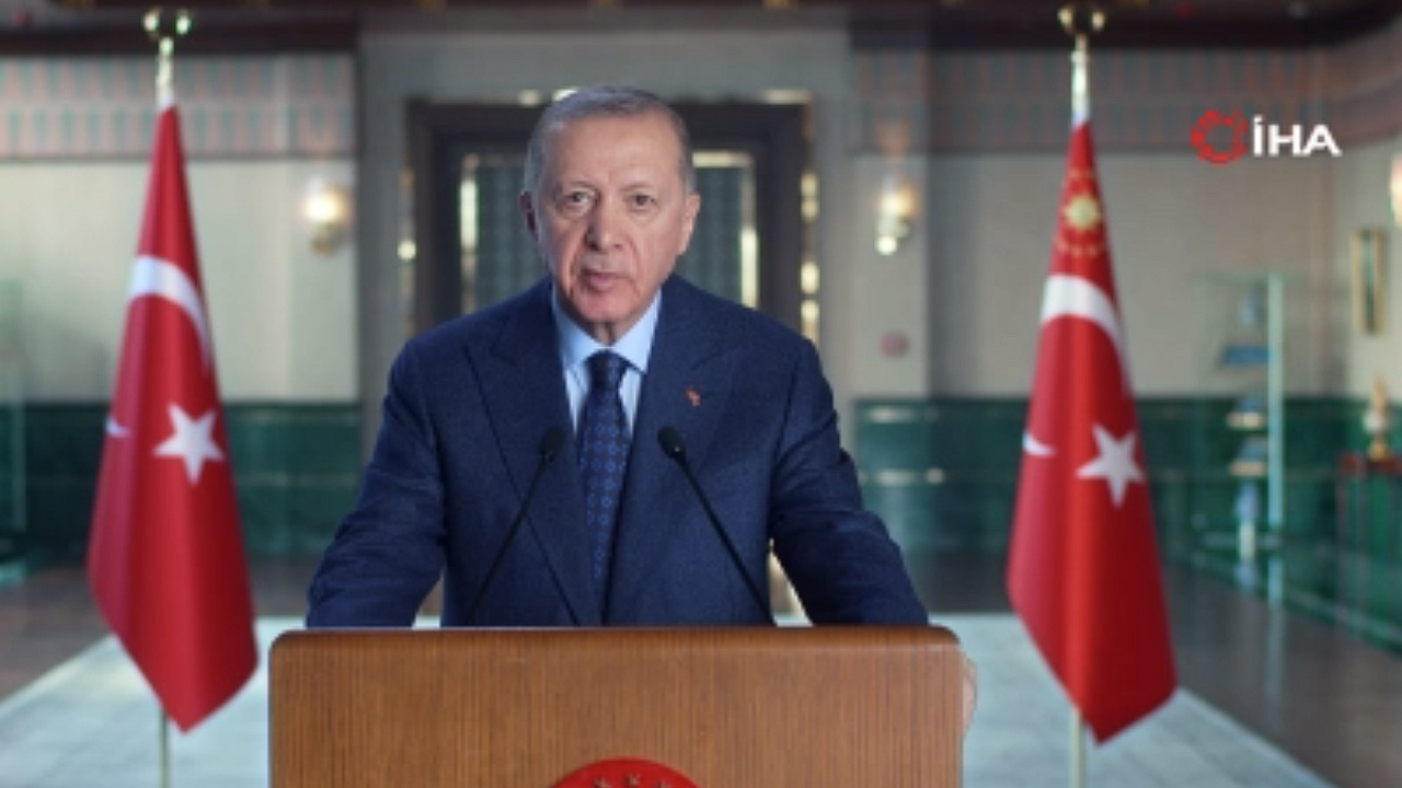 Cumhurbaşkanı Erdoğan, THY Yönetim Zirvesi’ne video mesaj gönderdi