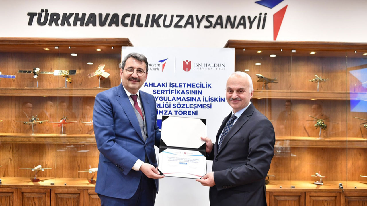 İbn Haldun Üniversitesi ve TUSAŞ arasında işbirliği sözleşmesi