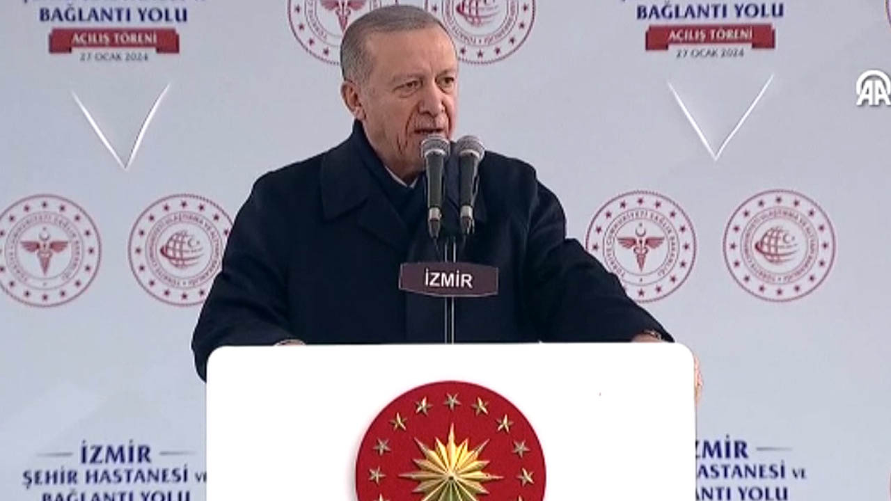 Cumhurbaşkanı Erdoğan, İzmir'de konuştu