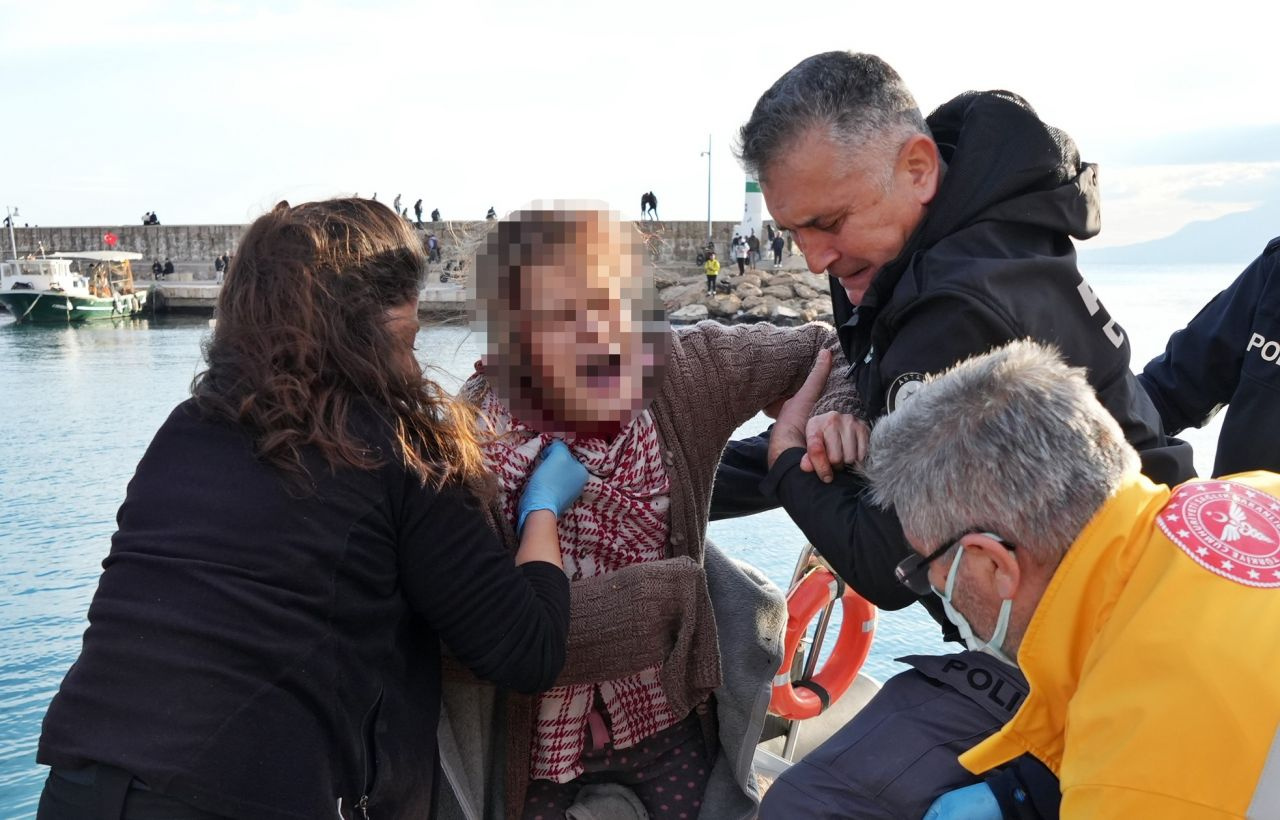 Antalya’da panik anları! Genç kadının çığlıkları limanı inletti