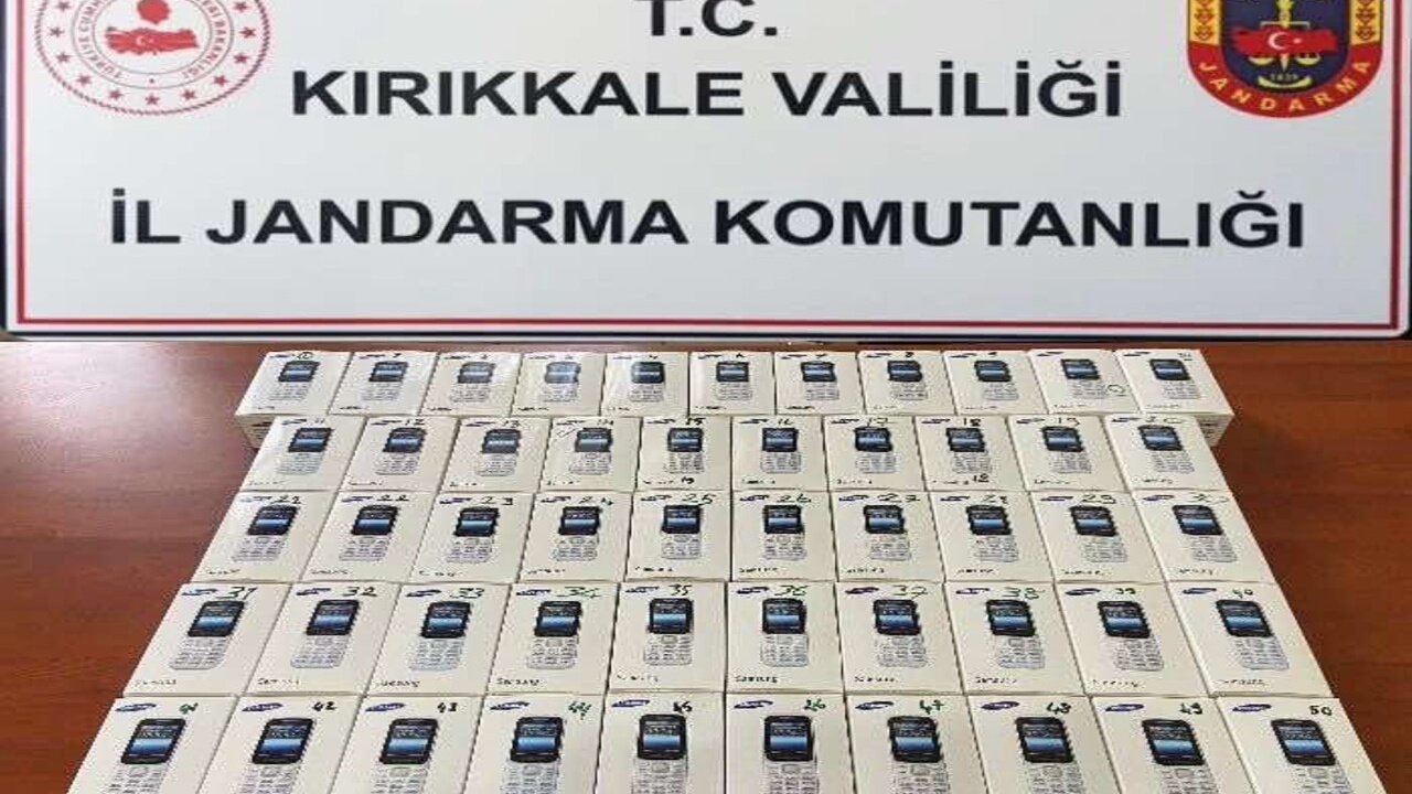 Kırıkkale'de 51 adet kaçak cep telefonu ele geçirildi