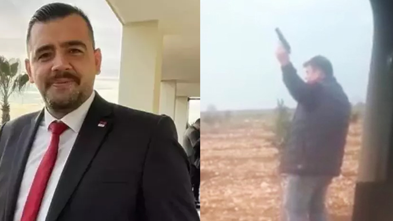 Adana Büyükşehir Belediyesi Özel Kalem Müdürünü vuran şahsın havaya ateş ederken görüntüsü çıktı