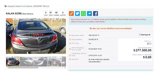 Otomobiller yarı fiyatına satılıyor: 30 bin liraya da var 300 bin liraya da! İşte icralık araçlar