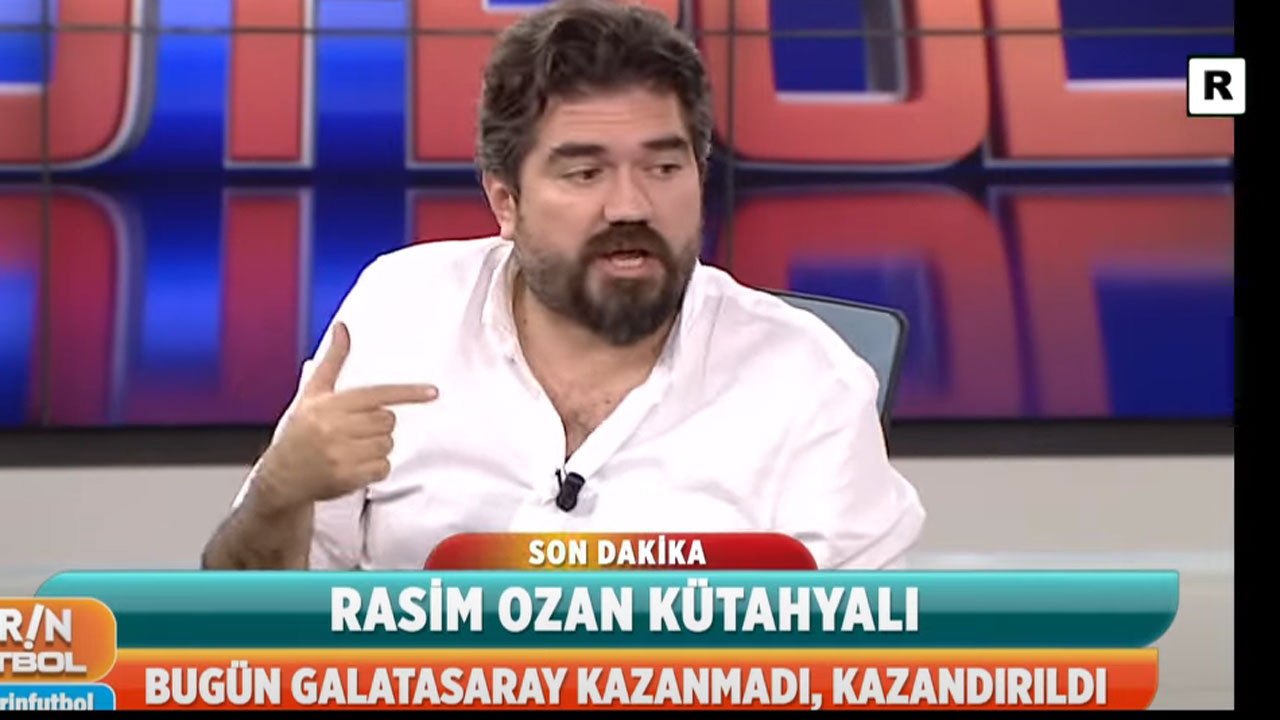 Rasim Ozan Kütahyalı canlı yayında itiraf etti: Bugün Galatasaray kazanmadı kazandırıldı