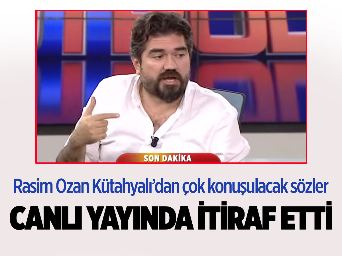 Rasim Ozan Kütahyalı canlı yayında itiraf etti: Bugün Galatasaray kazanmadı kazandırıldı