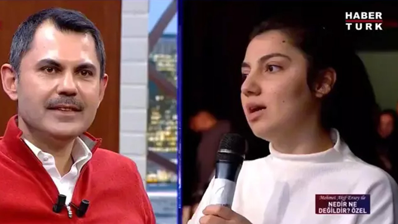Murat Kurum'a o soru sordurulmadı! Canlı yayında mikrofonu bırakması istenen genç kız donakaldı