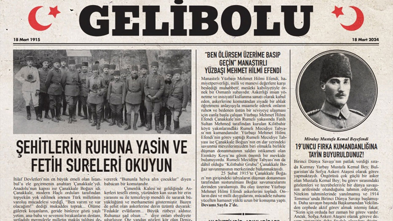 Çanakkale'de 18 Mart'a özel 'Gelibolu Gazetesi' yayımlandı hiç söz edilmemiş anılar