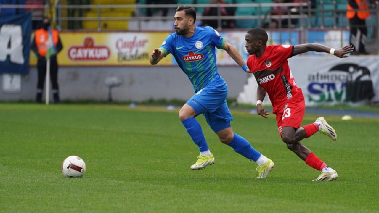 Süper Lig'de Gaziantep FK, Çaykur Rizespor karşısında tutunamadı