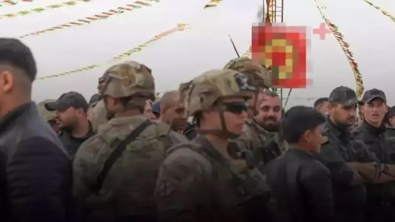 ABD askerleri, PKK paçavralarının açıldığı nevruz etkinliklerine katıldı