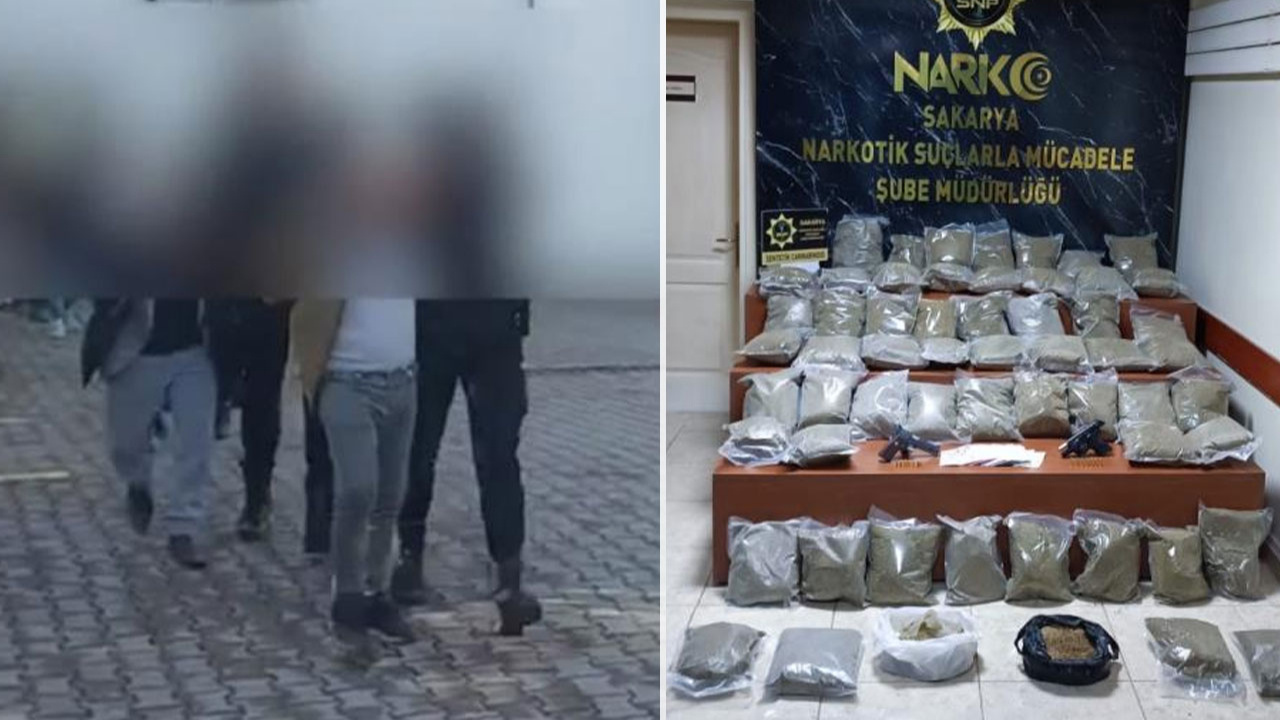 İstanbul'dan Sakarya'ya 58 kilo uyuşturucu!
