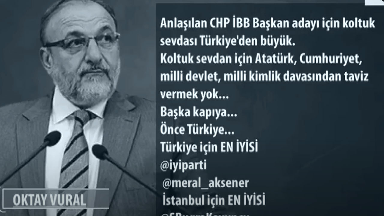 Oktay Vural'dan İmamoğlu'na yaylım ateşi! İmamoğlu'nun koltuk sevdası Türkiye'den büyük mü?