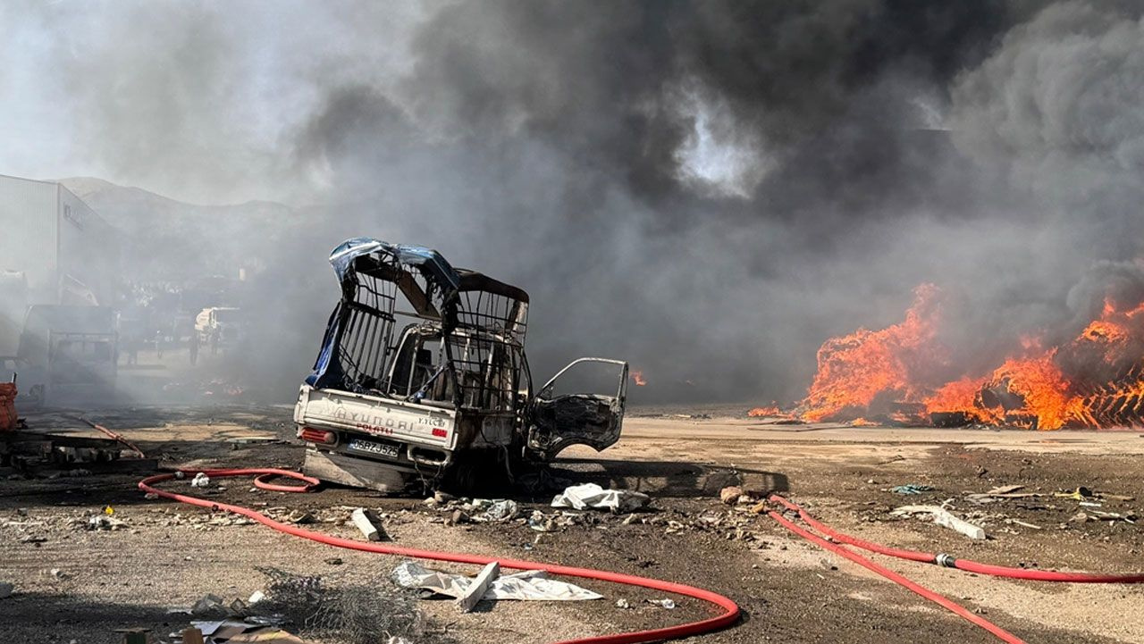Ankara'da korkunç yangın! Organize sanayi sitesi yanıyor!