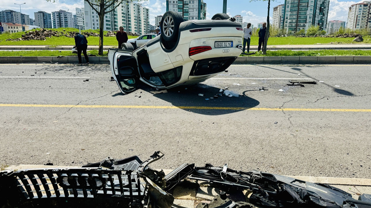 İki otomobilin çarpıştığı kazada 6 kişi yaralandı!