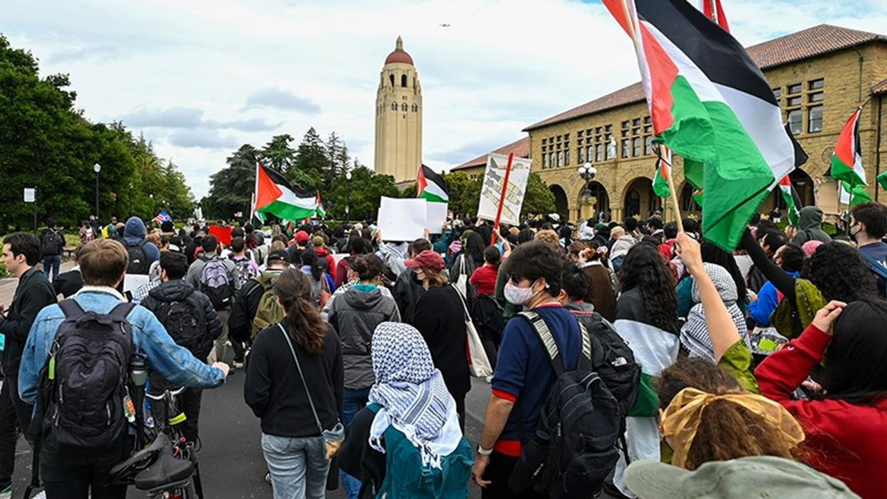 ABD üniversitelerindeki Filistin destekçisi protestolara işçi sınıfı da dahil oldu