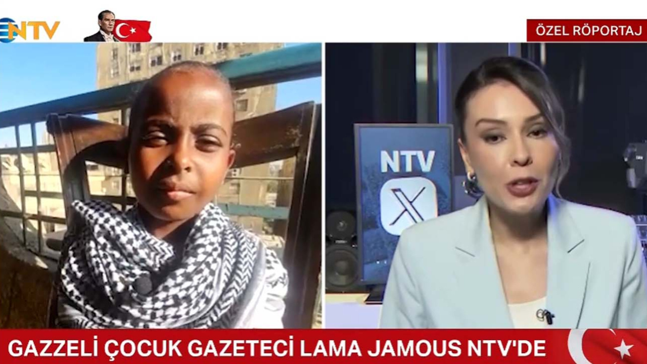 Küçük gazeteci Lama Jamous, Gazze'deki dramı anlattı