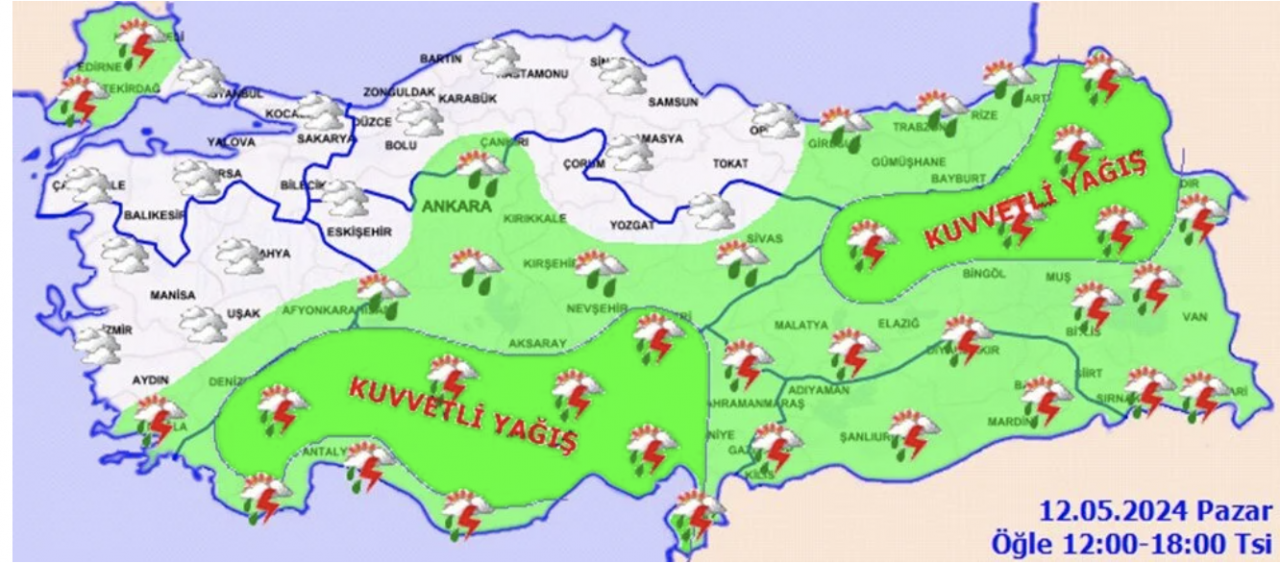 Güneşe aldanmayın öğleden sonra fena bastıracak! 19 ile sarı kodlu uyarı