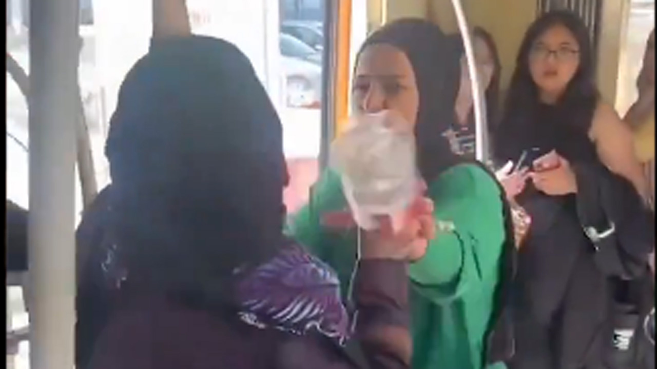 Eskişehir'de yabancı uyruklu kadın tartıştığı yolculara su şişesiyle saldırdı: Müslüman değilsiniz