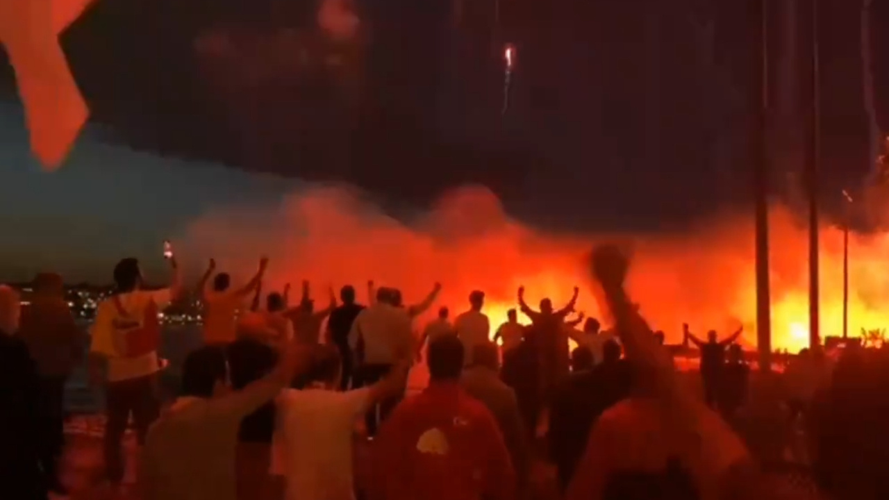 Fenerbahçe ile Galatasaraylı taraftarlar arasında Kalamış’ta kavga