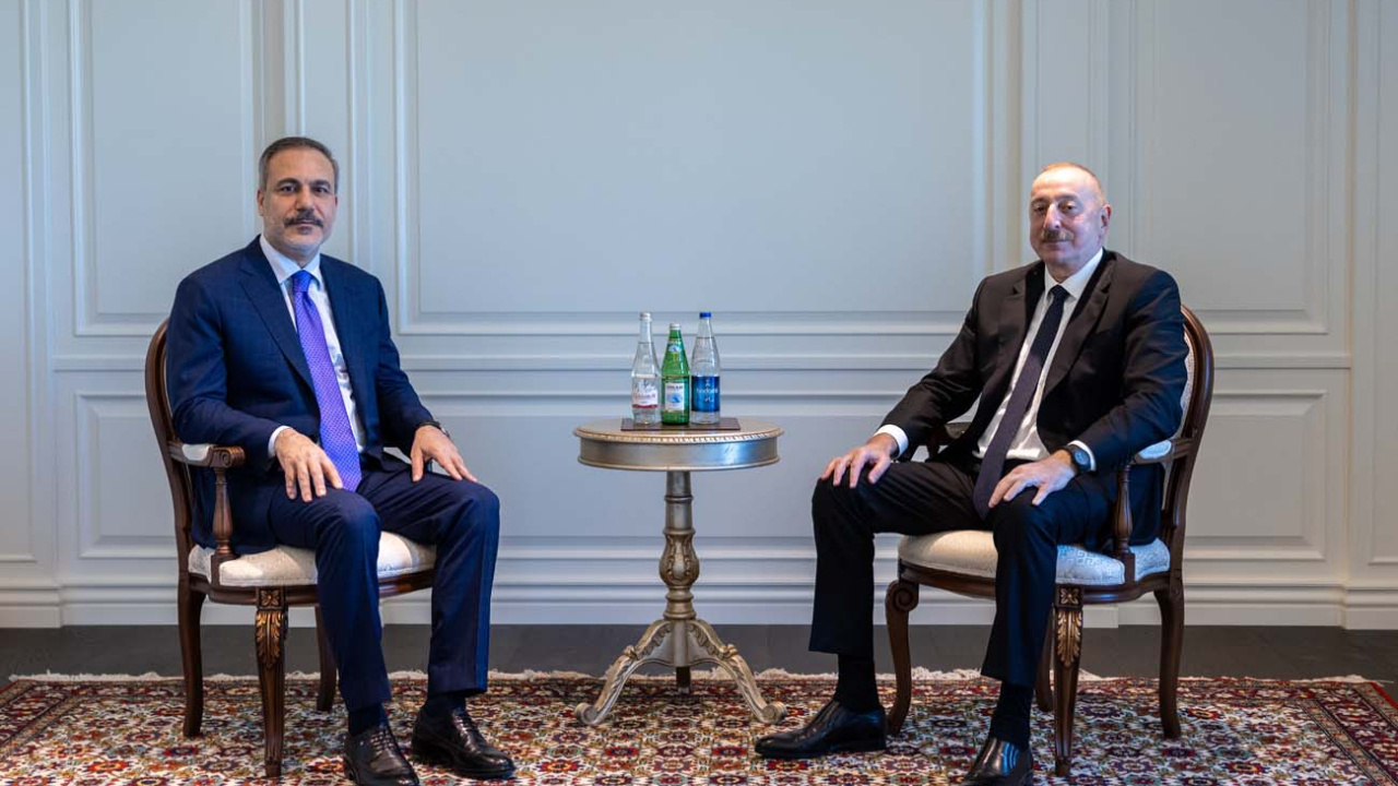 İlham Aliyev, Hakan Fidan'ı kabul etti