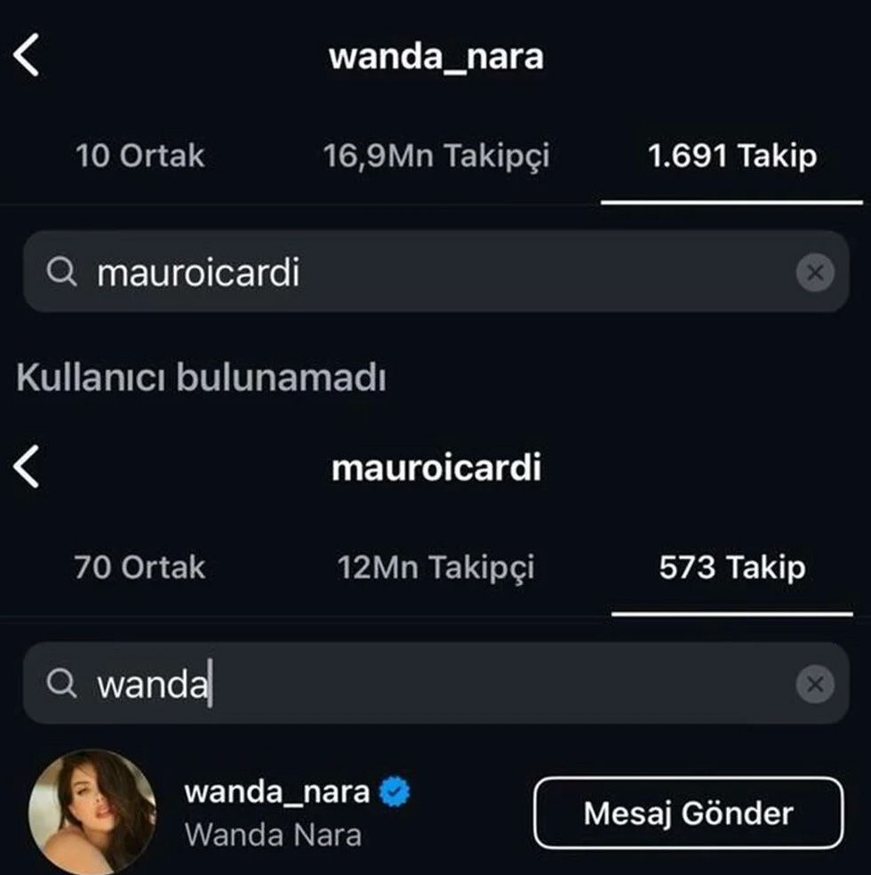 Wanda Nara Mauro Icardi çifti boşanıyor iddiası! Nara Icardi'yi takipten çıktı, dava açtı